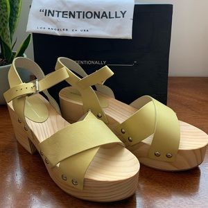 Intentionally Blank “Twin” Lemon Clogs